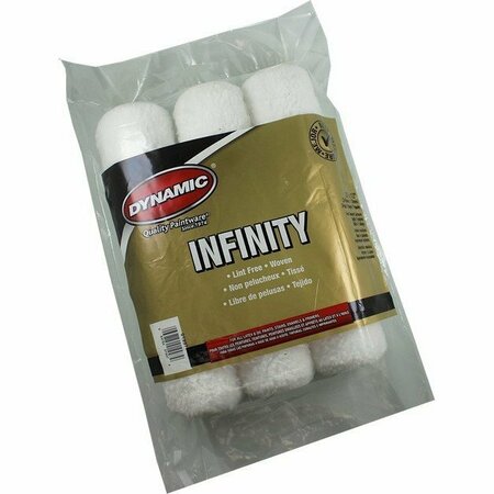 DYNAMIC PAINT PRODUCTS Dynamic 9 Inch Infinity Lint Free 38 Inch Nap Roller Cover, 3PK 21246